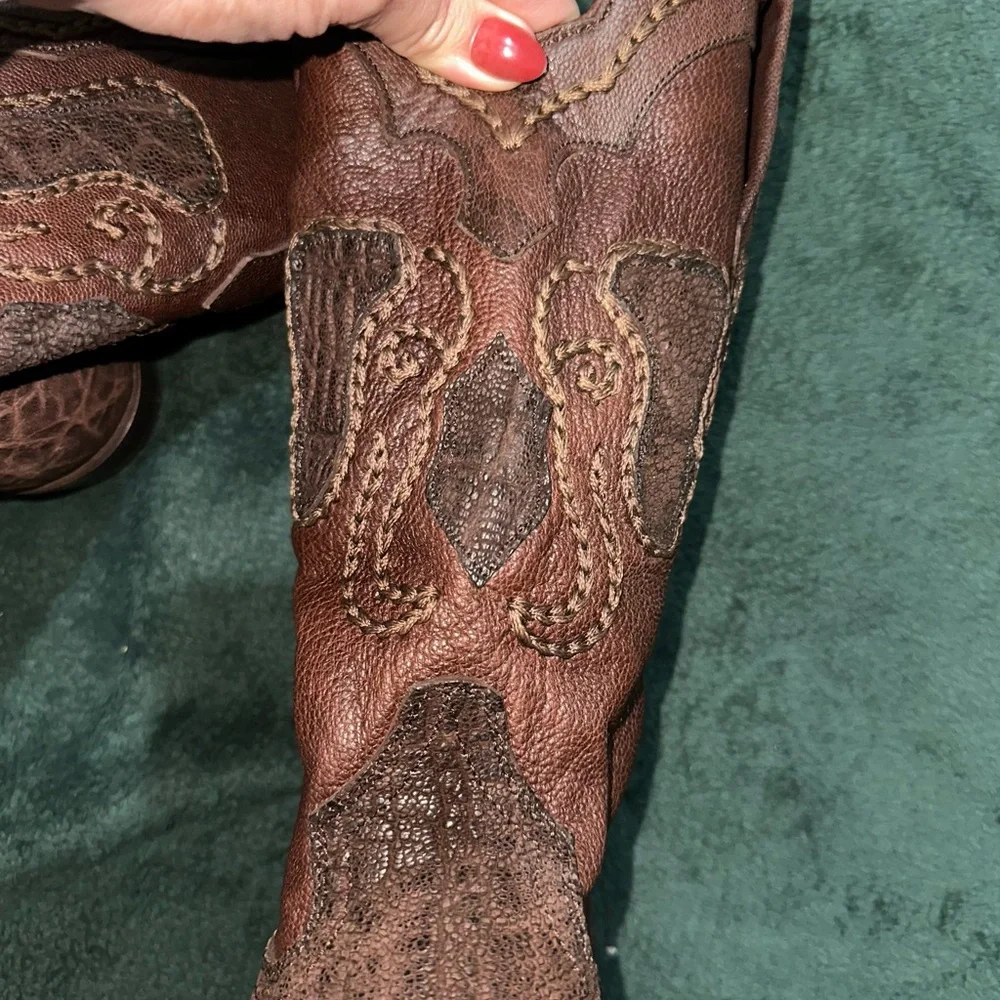 Cuadra Edición Dorada Elephant Leather Cowboy Boots Men’s 8.5 – Rare Exotic - Picture 2 of 11